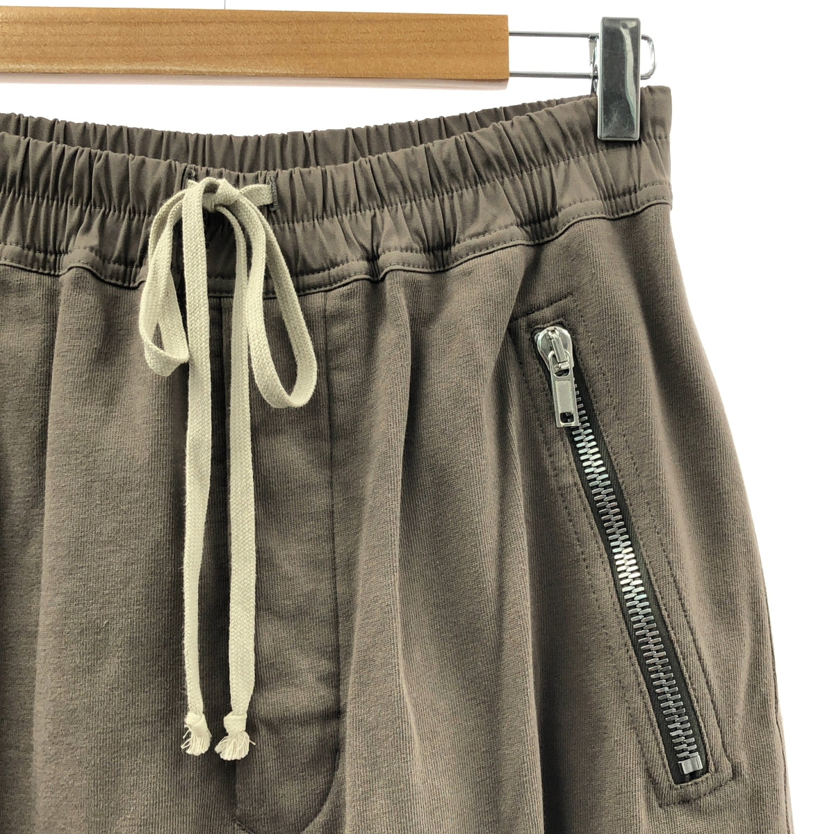 [新品] Rick Owens | 2023 秋冬 | LUXOR Tecuatl 運動褲，拉鍊運動褲 | 46 碼 | 灰色 | 男款