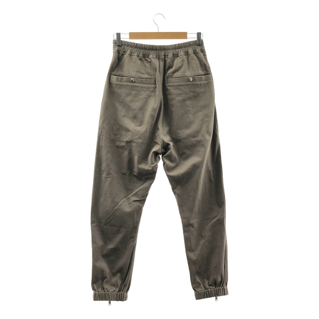 [新品] Rick Owens | 2023 秋冬 | LUXOR Tecuatl 運動褲，拉鍊運動褲 | 46 碼 | 灰色 | 男款