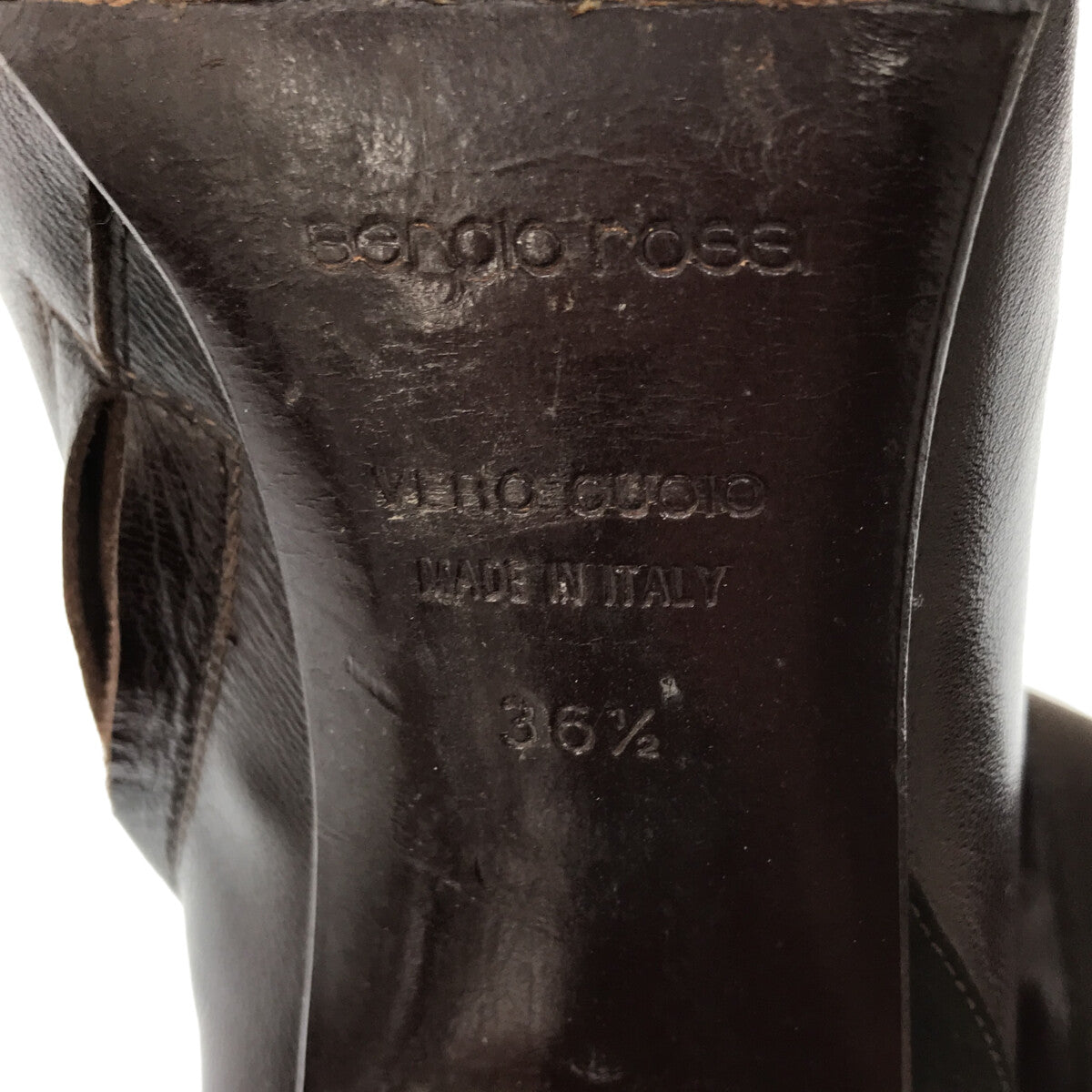 sergio rossi / Sergio Rossi | Leather long boots | 36 1/2 | Brown | Women's