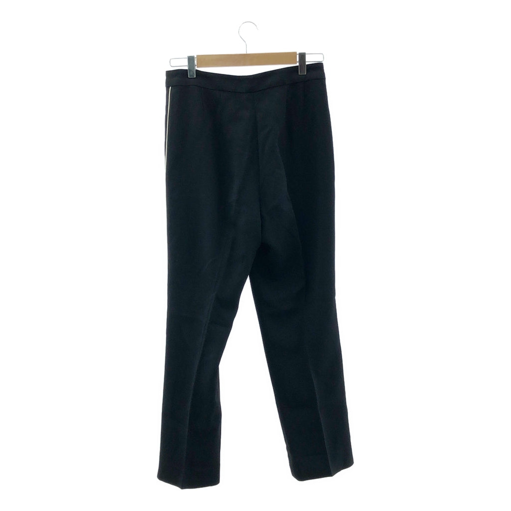 DRIES VAN NOTEN / ドリスヴァンノッテン | パイピング テーパード スラックス | 36 | ブラック | レディース