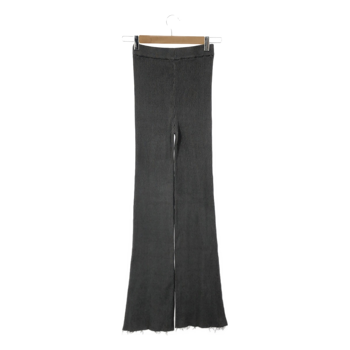 PERVERZE | Fringe Cotton Rib Flare Pants | F | Women's