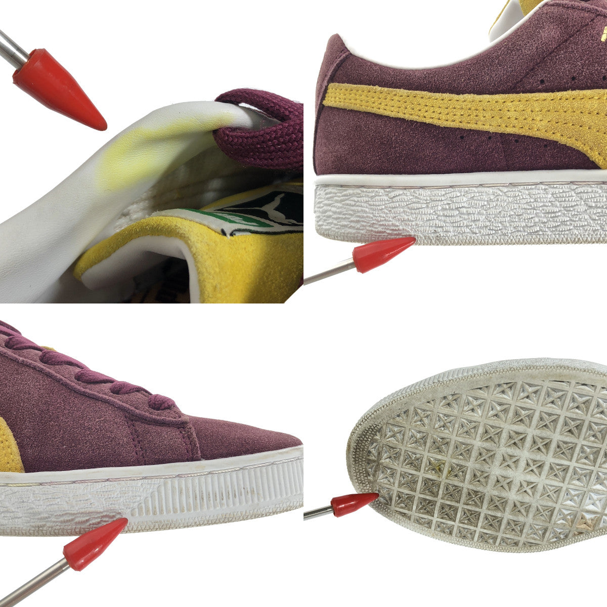 PUMA | SUEDE CLASSIC XXI | 24.5 | Purple/Yellow | Women's