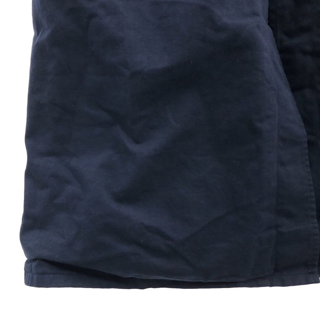 Yarmo / ヤーモ | コットン ステンカラー ロングコート | M | ネイビー | メンズ