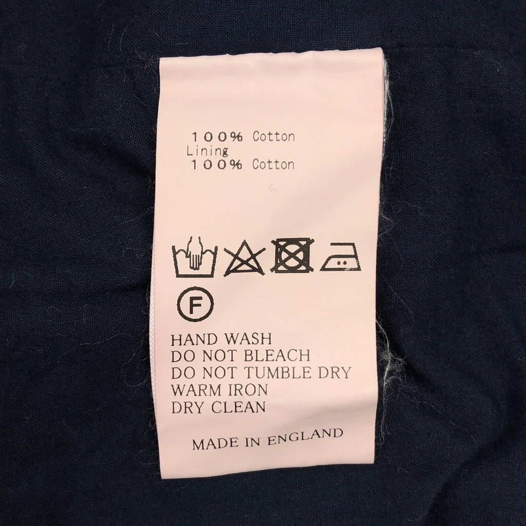 Yarmo / ヤーモ | コットン ステンカラー ロングコート | M | ネイビー | メンズ