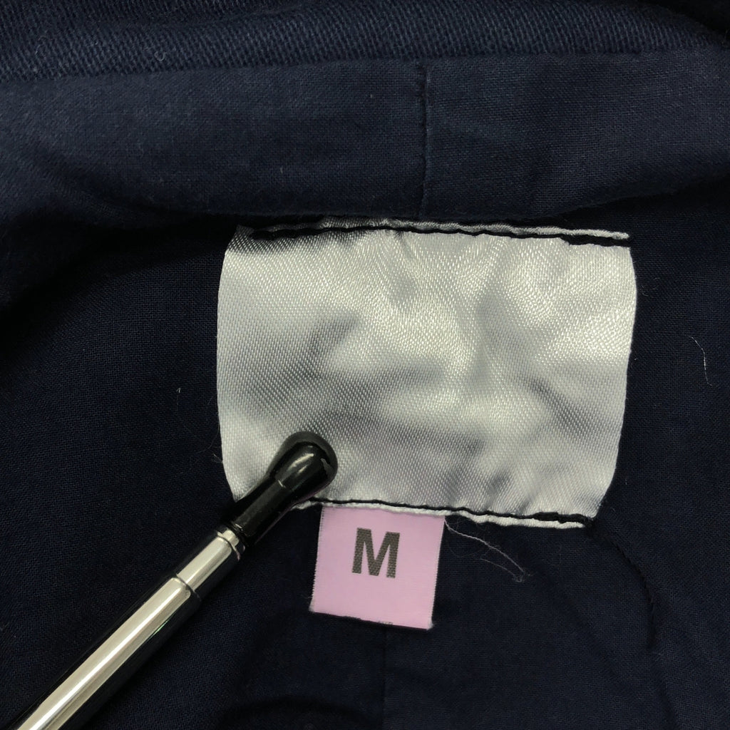 Yarmo / ヤーモ | コットン ステンカラー ロングコート | M | ネイビー | メンズ