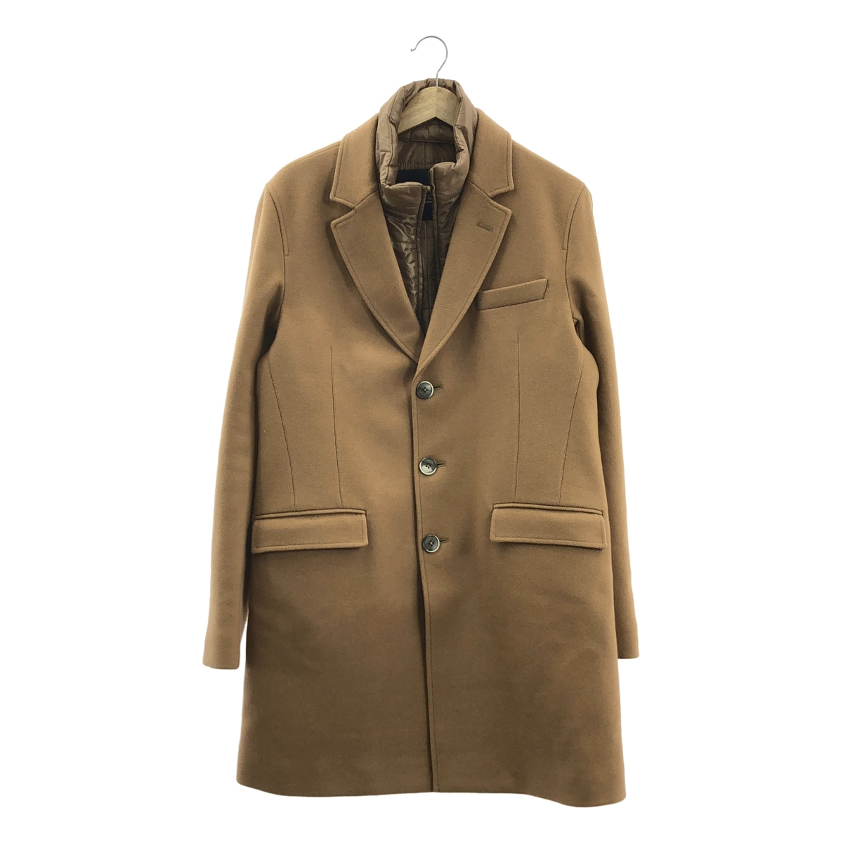 HERNO | 男士羊毛麥爾登切斯特菲爾德羽絨大衣 | 48碼 | 米色