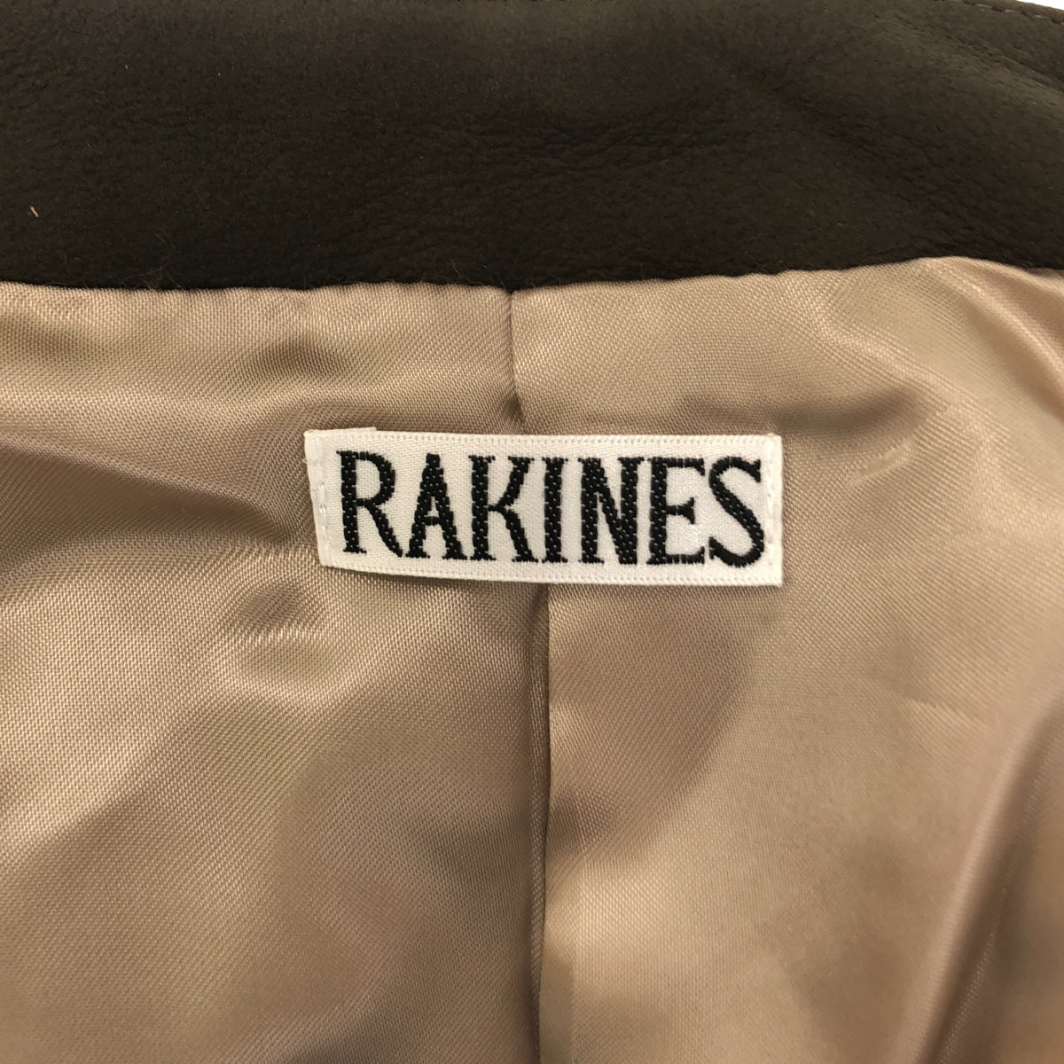 RAKINES / ラキネス | 2024SS | Entrefino lamb leather-Collar less jacket / エントロフィーノラムレザー ジャケット | 2 | メンズ