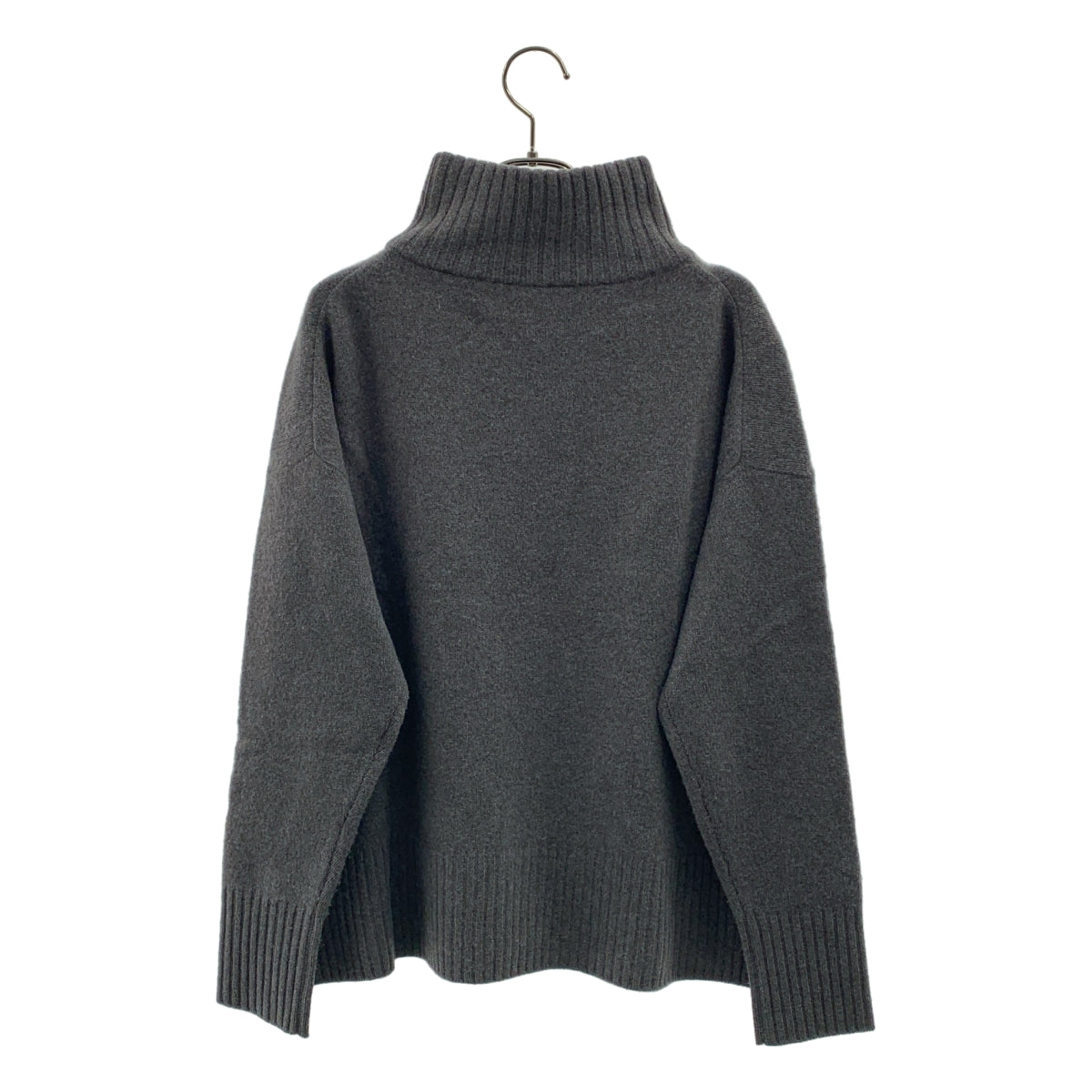 TICCA / ティッカ | 2024AW | ヤクウールタートルネックプルオーバー スリット ニット セーター | F | グレー | レディース