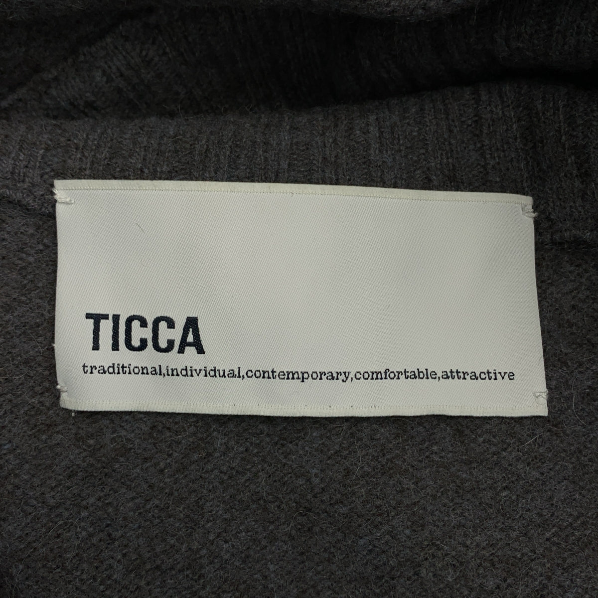 TICCA / ティッカ | 2024AW | ヤクウールタートルネックプルオーバー スリット ニット セーター | F | グレー | レディース