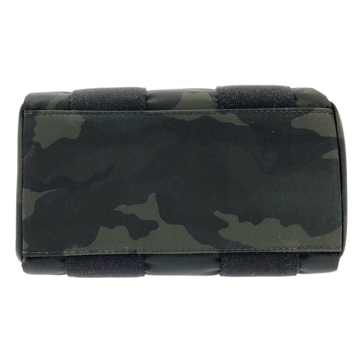 [狀況極佳] VIOLAd'ORO | 迷彩印花兩手提/單肩包 | 黑色/深綠色 | 女款