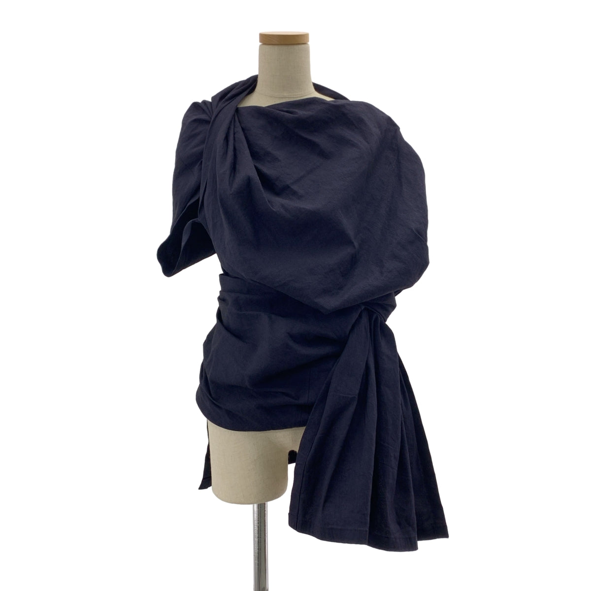 三宅一生 | 2024 秋冬系列 | 和紙尼龍不對稱寬鬆上衣 | 2 碼 | 女款