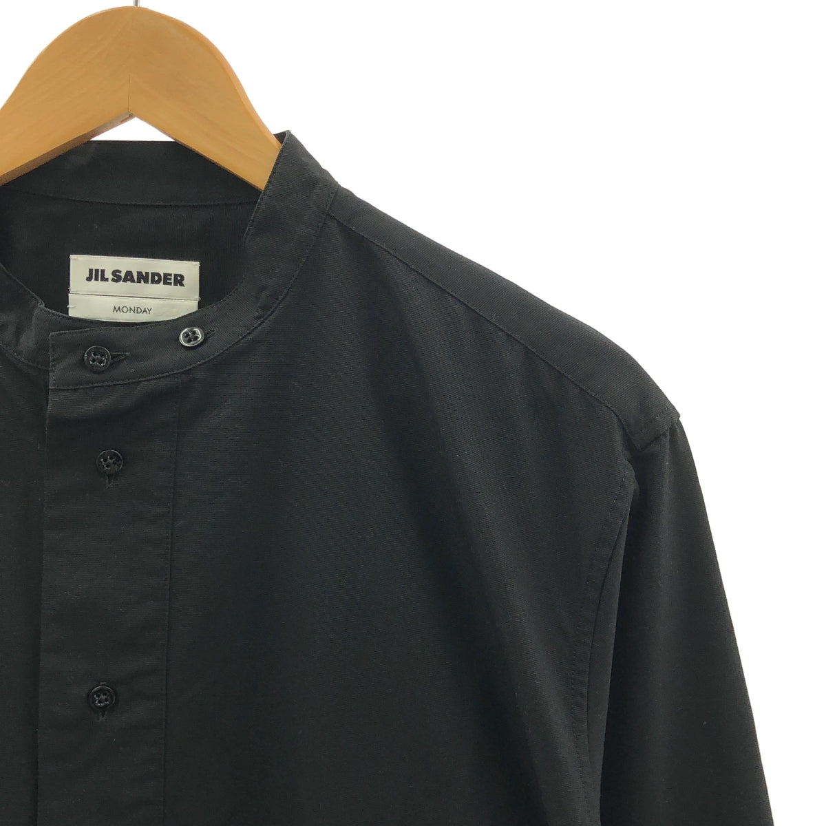 JIL SANDER / ジルサンダー | 2023SS | 7days  / Monday P.M. cotton shirt コットン バンドカラーシャツ | 39 | メンズ