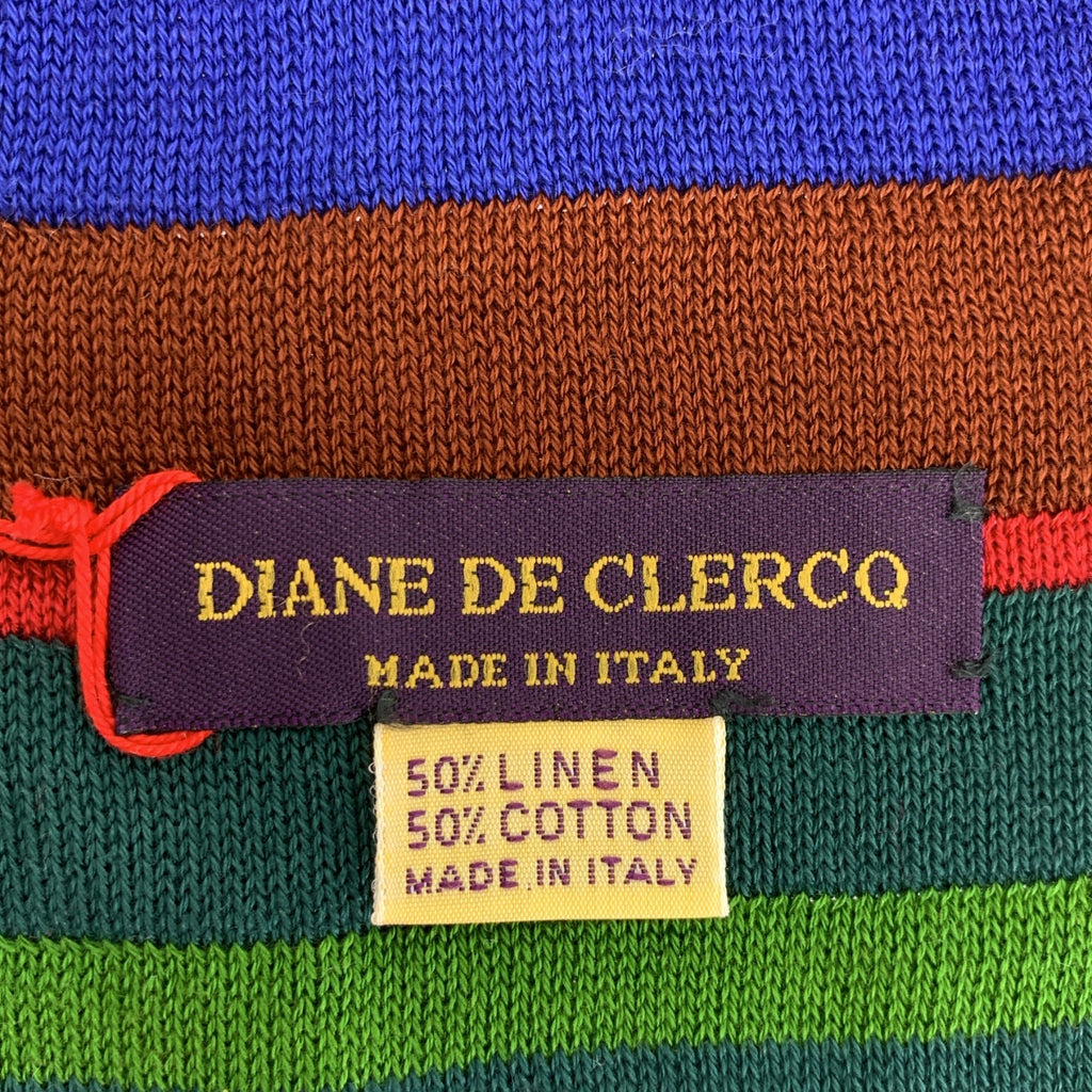 DIANE DE CLERCQ / Diane de Clercq | 亞麻和棉質手工製作的動物圖案披肩 |