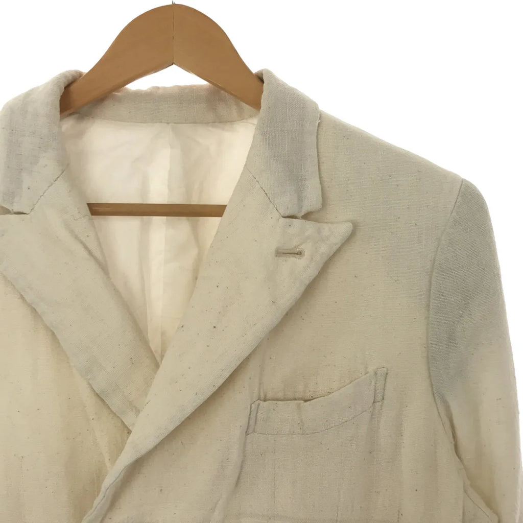 [品相良好] ANSNAM |未漂白雙排扣長外套/全襯裡| 2 |本色 |男士