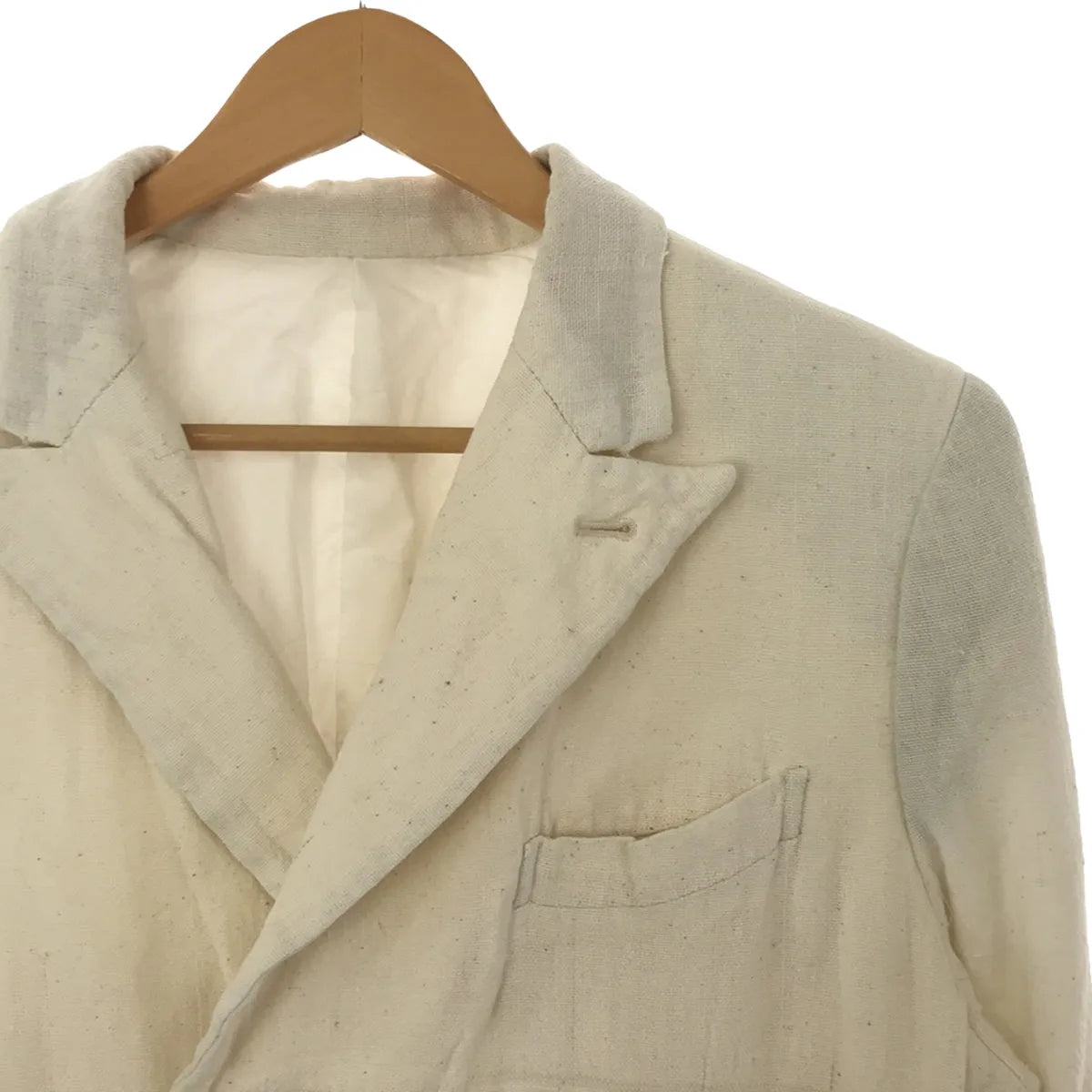 【美品】  ANSNAM / アンスナム | 生成り ダブルロングコート / 総裏地 | 2 | エクリュ | メンズ
