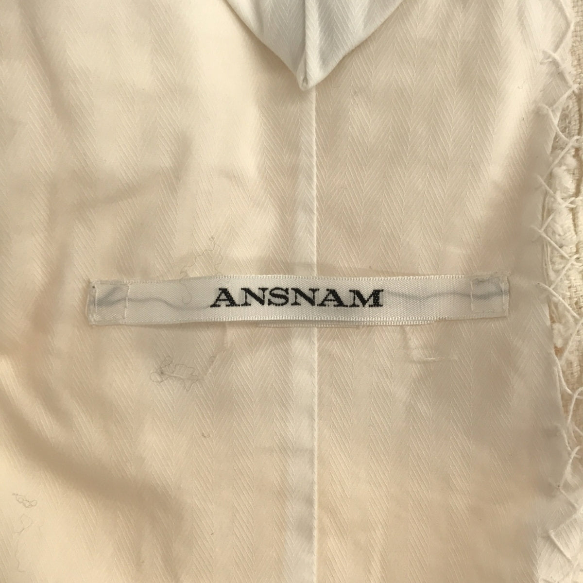 美品】 ANSNAM / アンスナム | 生成り ダブルロングコート / 総裏地 | 2 | エクリュ | メンズ – KLD