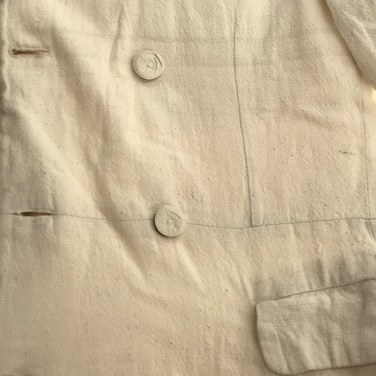 【美品】  ANSNAM / アンスナム | 生成り ダブルロングコート / 総裏地 | 2 | エクリュ | メンズ