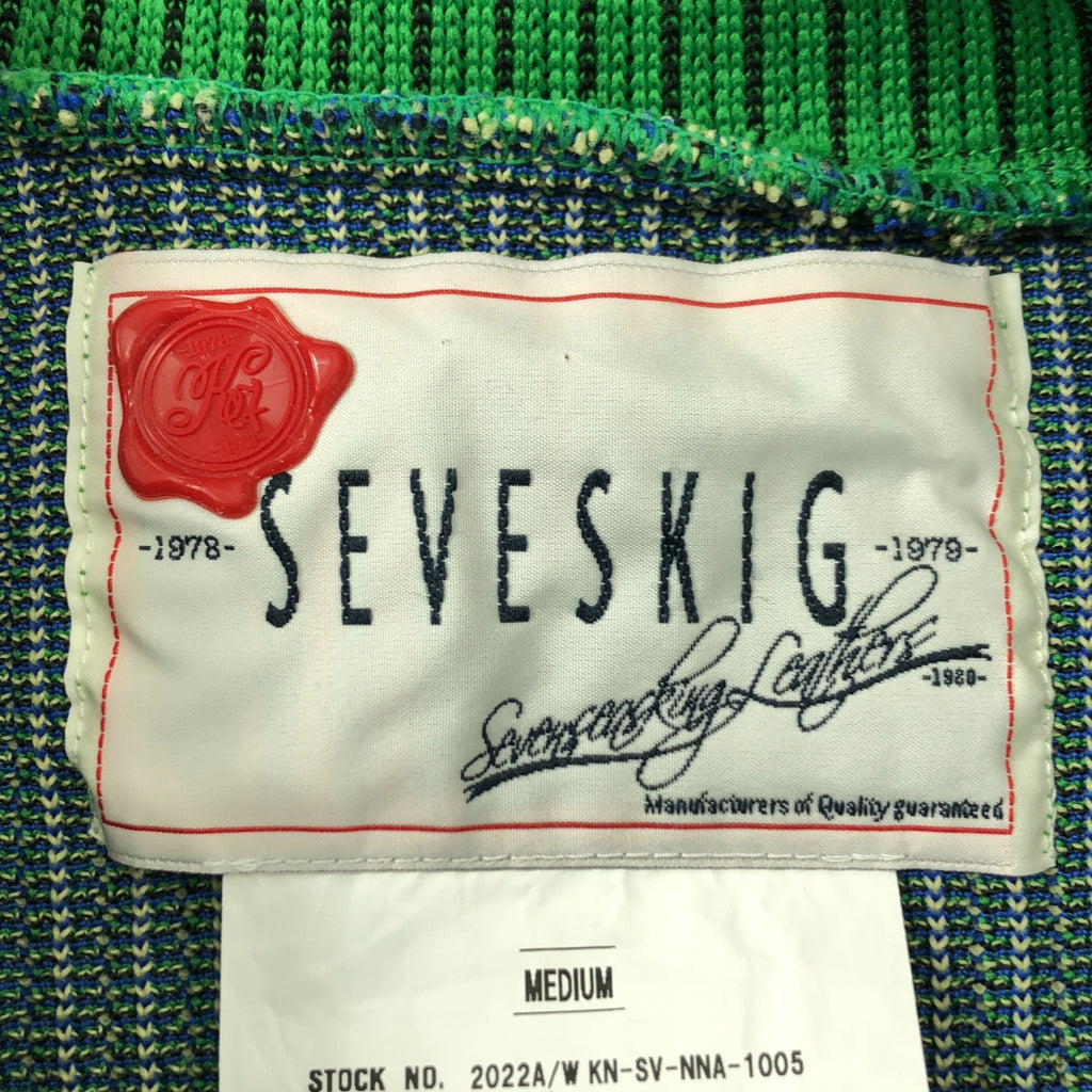 SEVESKIG | 2022 秋冬 | 自適應模擬套頭針織衫 提花套頭針織衫 | M 碼 | 男款