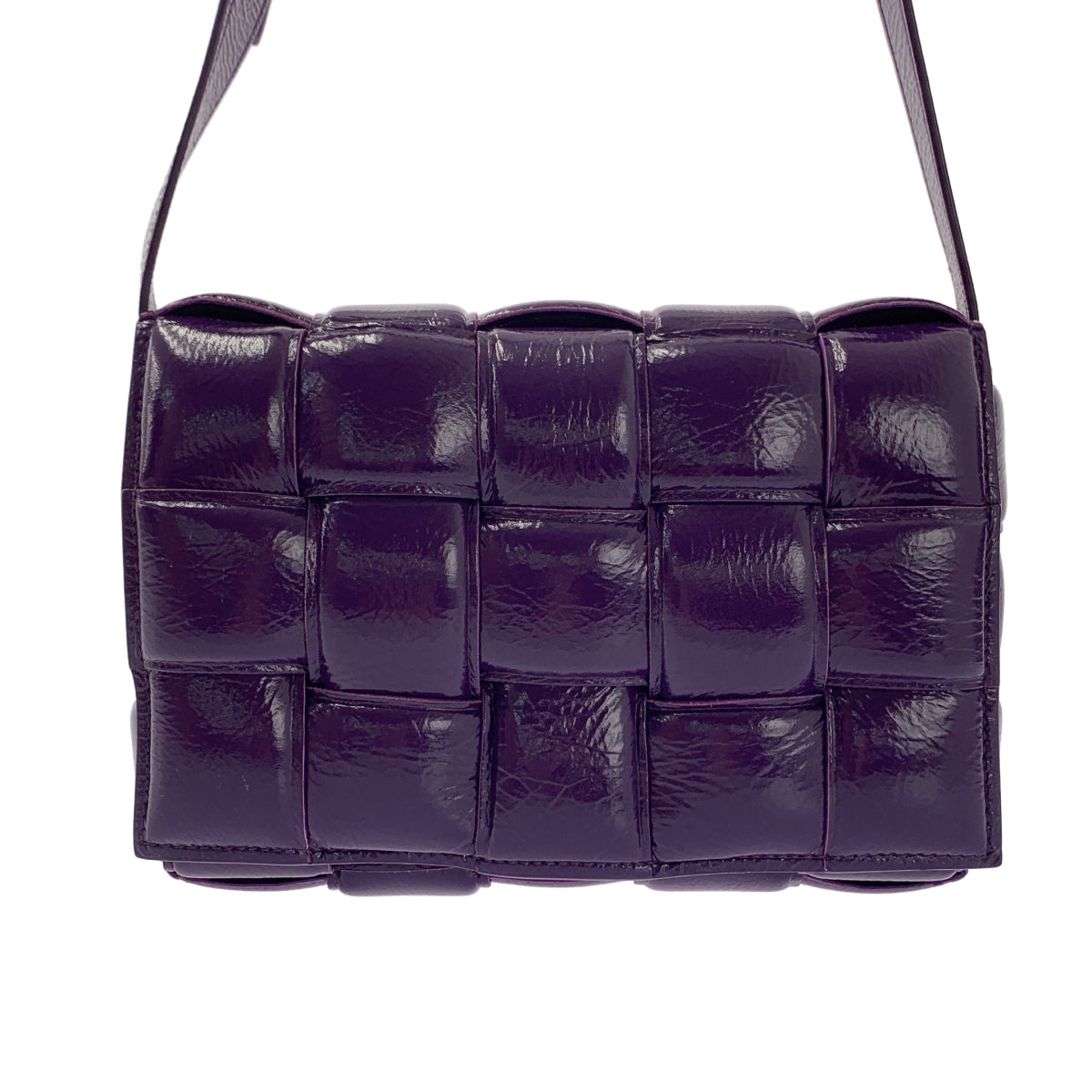 [狀況極佳] BOTTEGA VENETA | PADDED CASSETTE Maxi Intrecciato 單肩包 | 紫色 | 女款