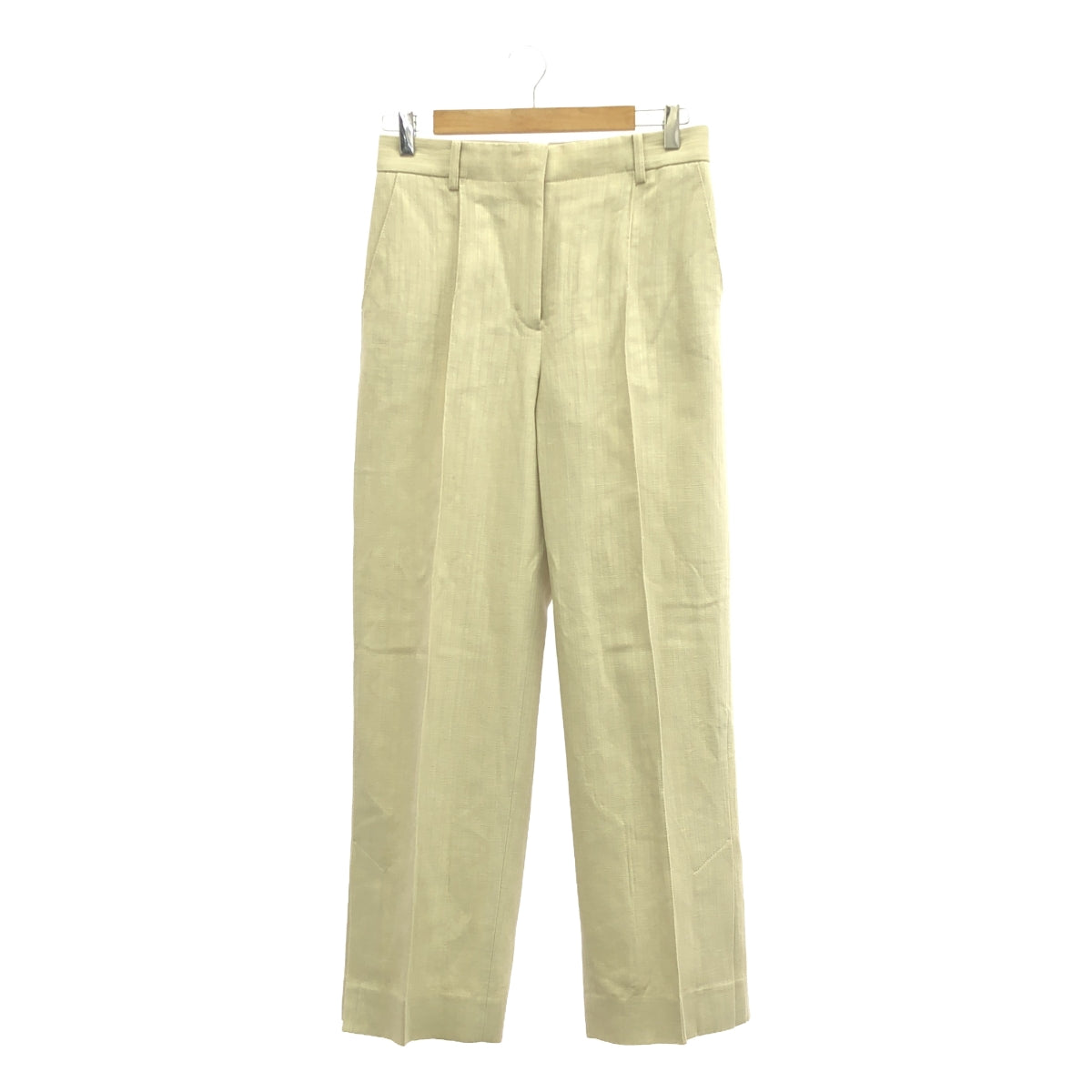 ebure / Ebur | Cotton linen slacks straight pants | 38 | Women's