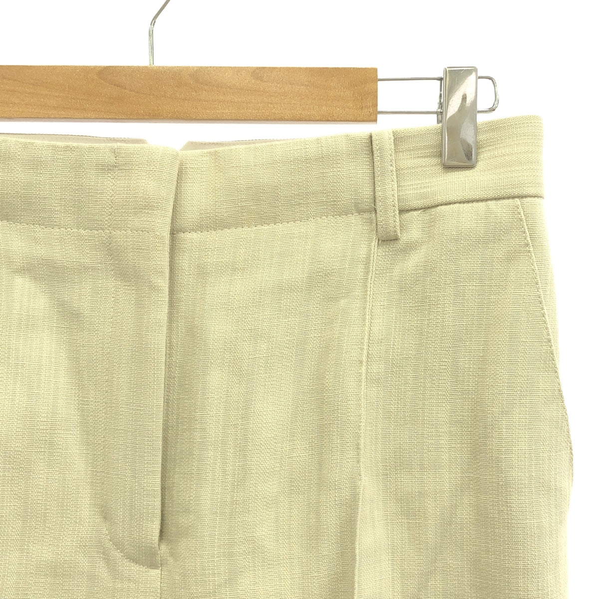 ebure / Ebur | Cotton linen slacks straight pants | 38 | Women's