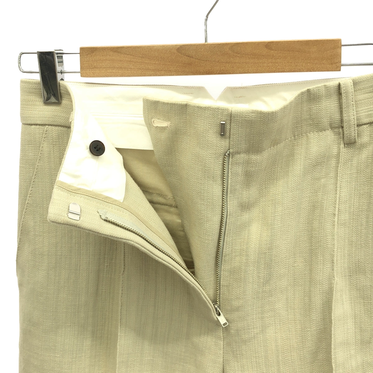 ebure / Ebur | Cotton linen slacks straight pants | 38 | Women's