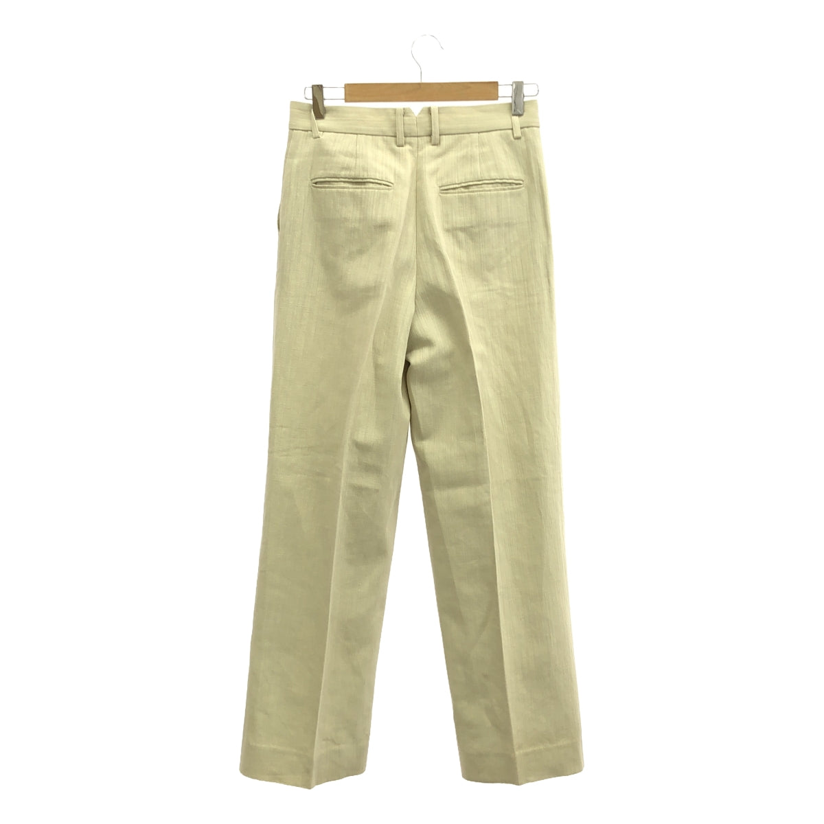 ebure / Ebur | Cotton linen slacks straight pants | 38 | Women's