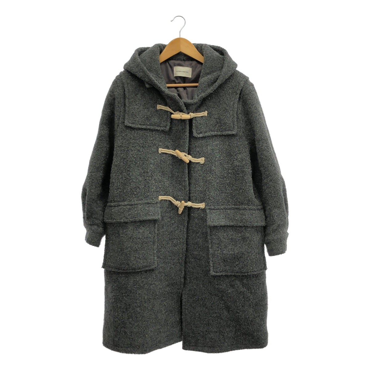 無字 | 經典粗呢大衣 / 全新雪麗 / 羊毛粗呢大衣/連帽衫 / 全襯裡 | 灰色 | 女款