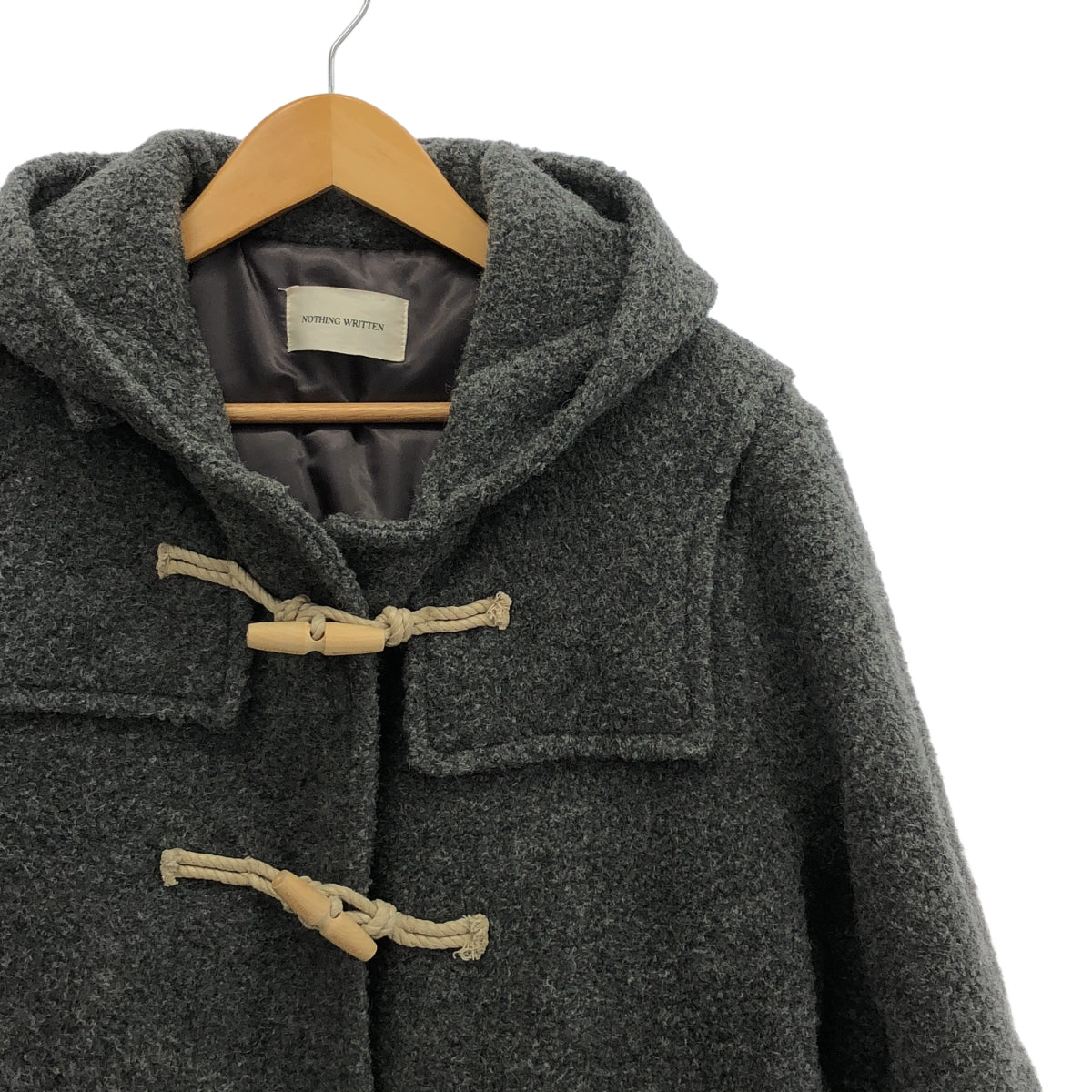 無字 | 經典粗呢大衣 / 全新雪麗 / 羊毛粗呢大衣/連帽衫 / 全襯裡 | 灰色 | 女款