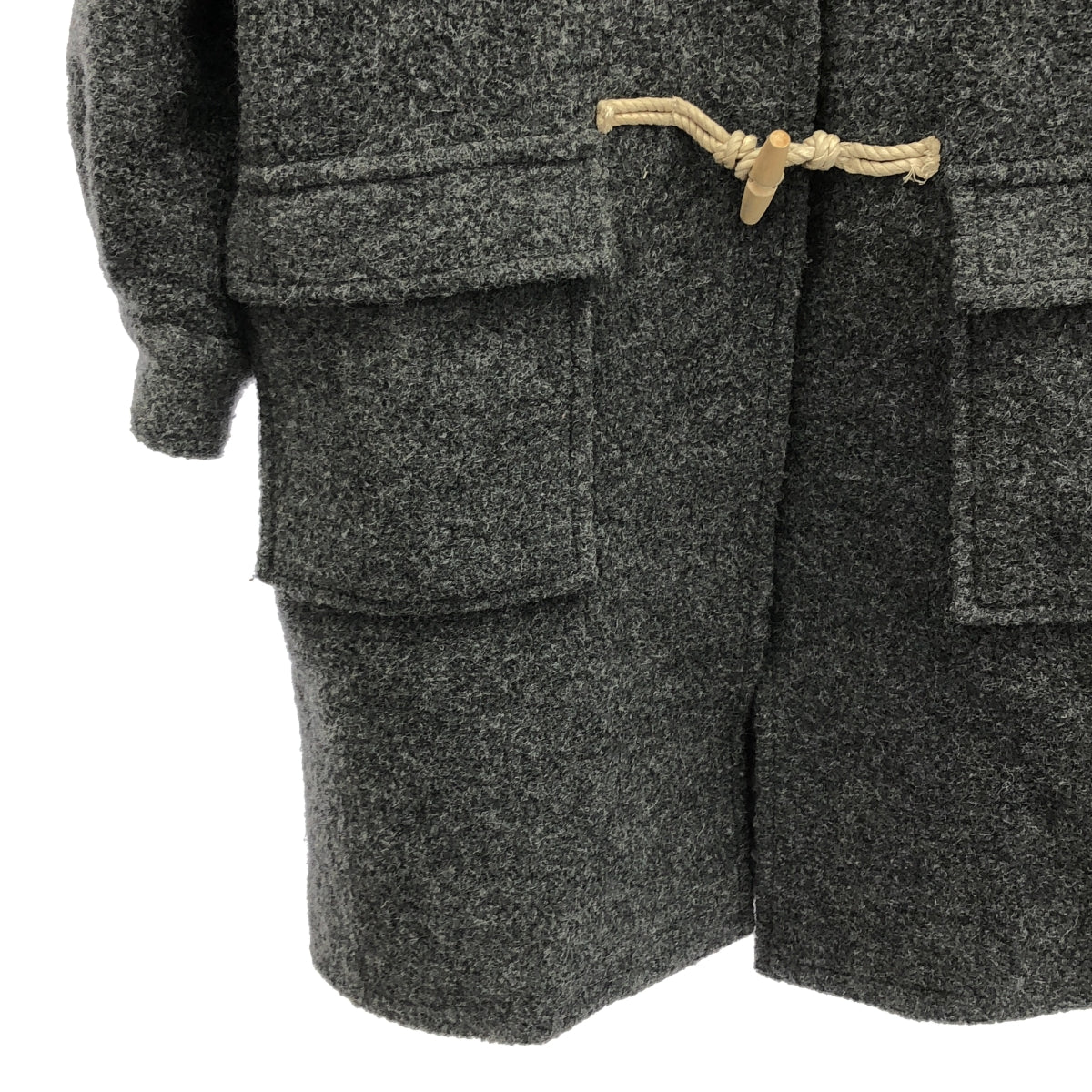 NOTHING WRITTEN / ナッシングリトゥン | Classic Duffle Coat / Thinsulate / ウール ダッフル オーバー コート フーディ / 総裏地 | グレー | レディース