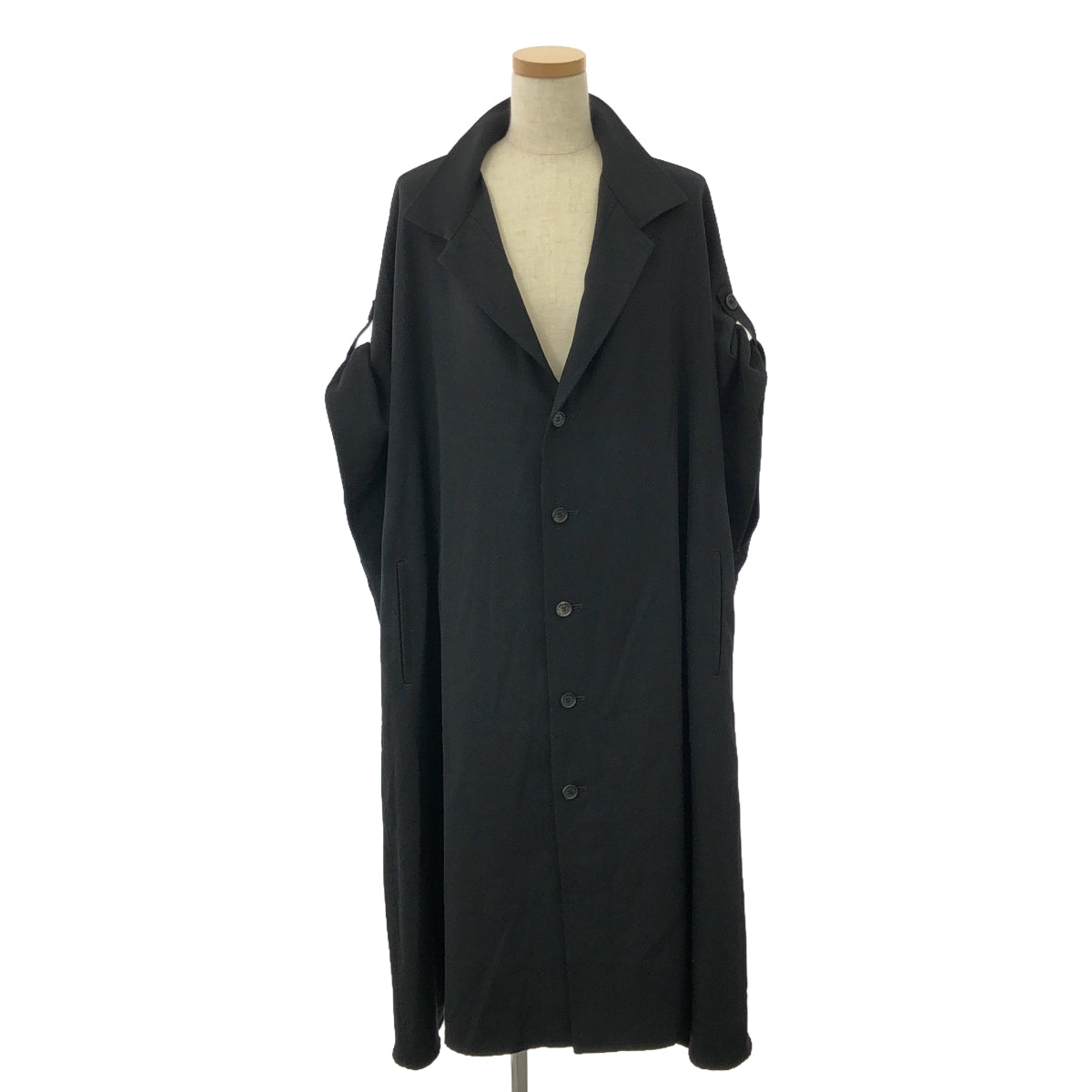 Yohji Yamamoto FEMME | 2024AW | WOOL GABARDINE SHORT SLEEVE COAT | 1 | Women's