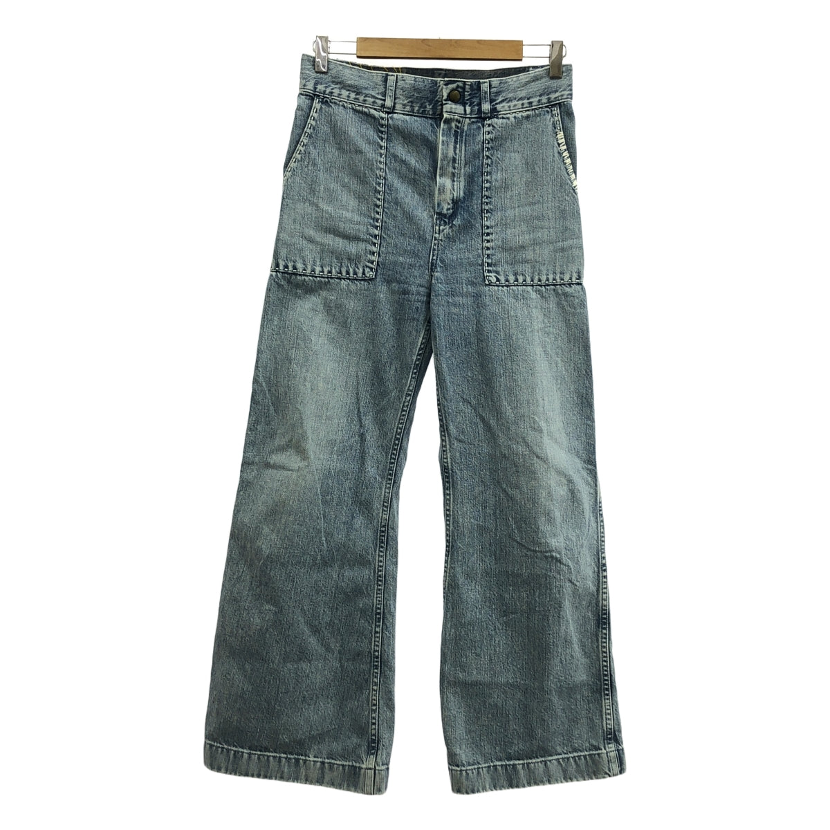 R.H.VINTAGE / ロンハーマンヴィンテージ | ヴィンテージ加工 ステッチワーク ブーツカット フレア デニムパンツ | 26 | インディゴ | レディース