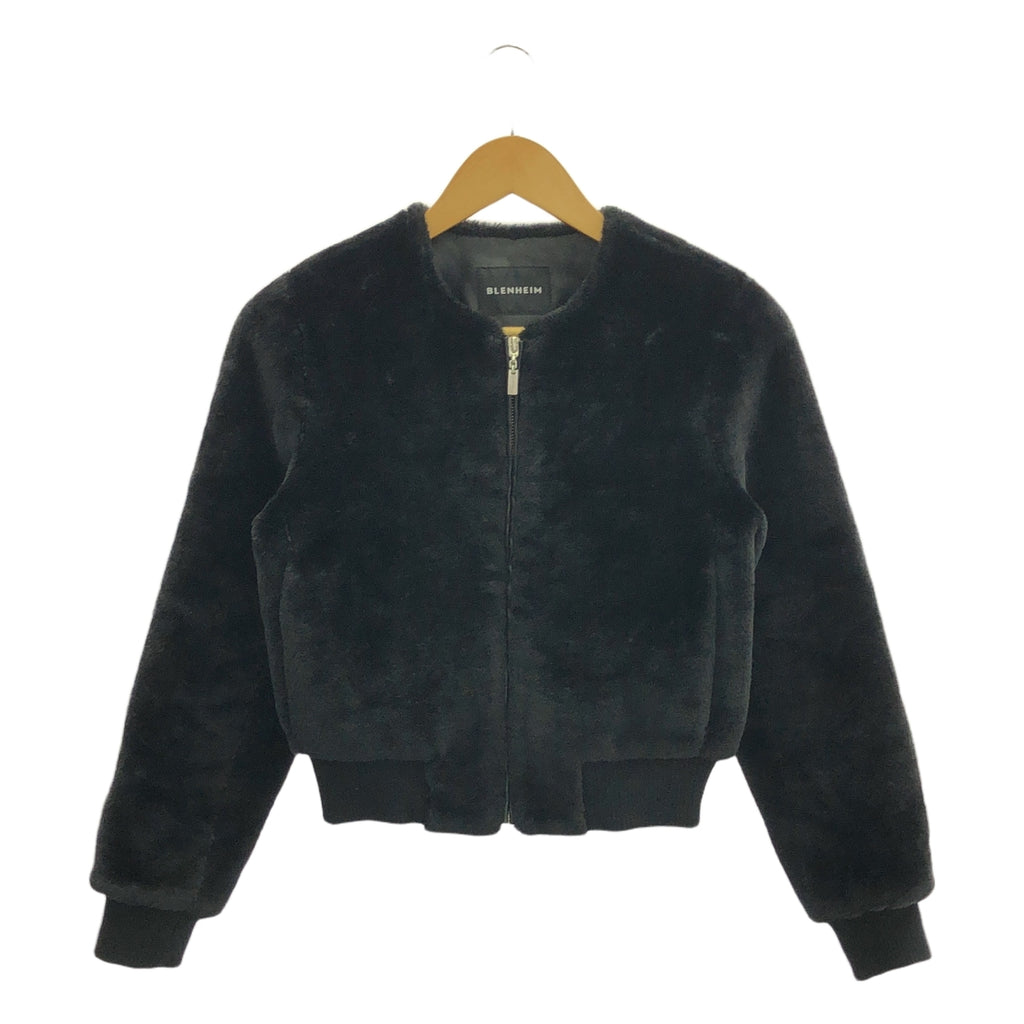 BLENHEIM / ブレンヘイム | ファー ショート ブルゾン | XS | ブラック | レディース