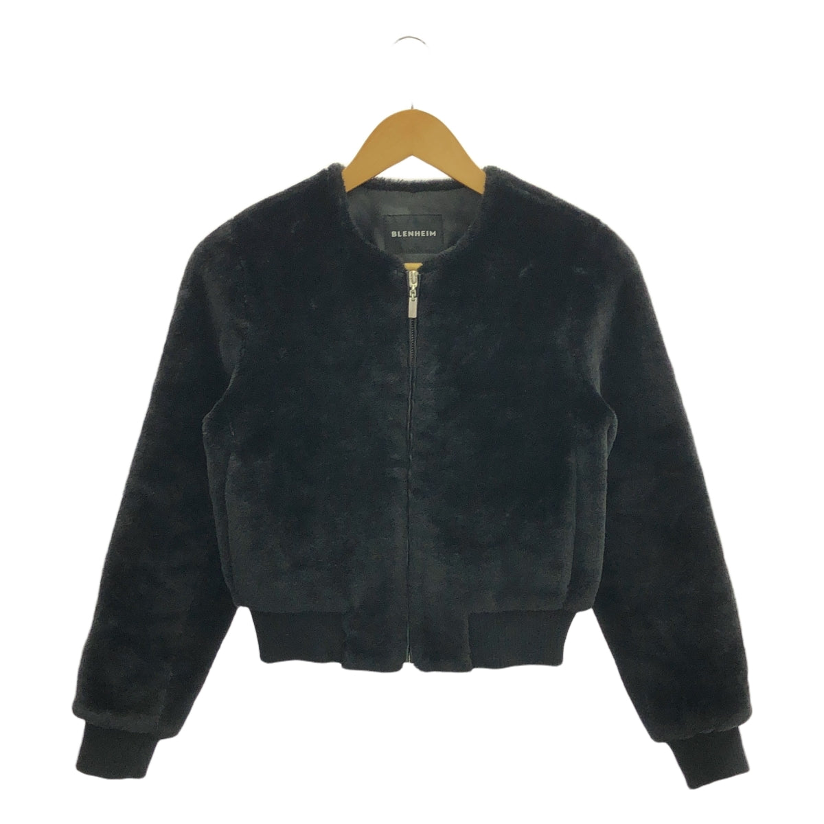 BLENHEIM / ブレンヘイム | ファー ショート ブルゾン | XS | ブラック | レディース