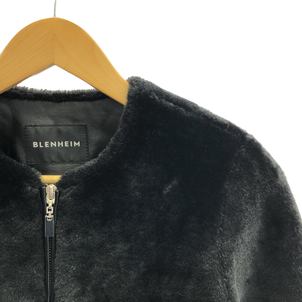 BLENHEIM / ブレンヘイム | ファー ショート ブルゾン | XS | ブラック | レディース
