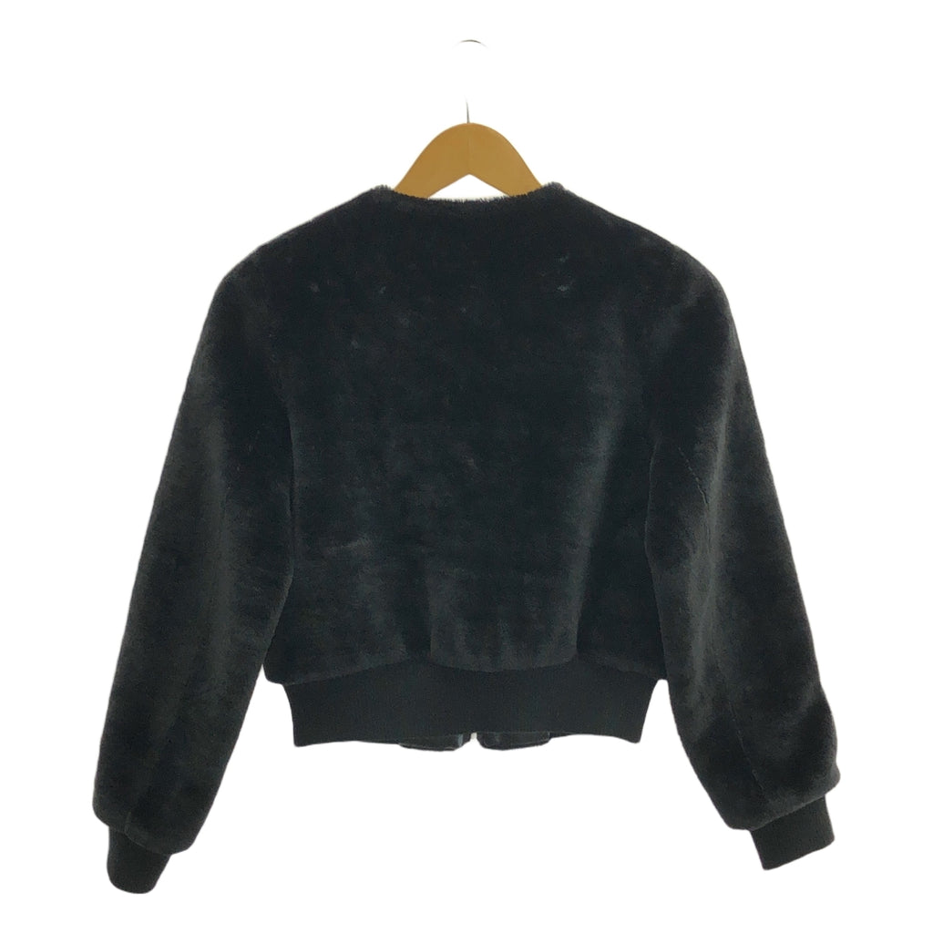 BLENHEIM / ブレンヘイム | ファー ショート ブルゾン | XS | ブラック | レディース