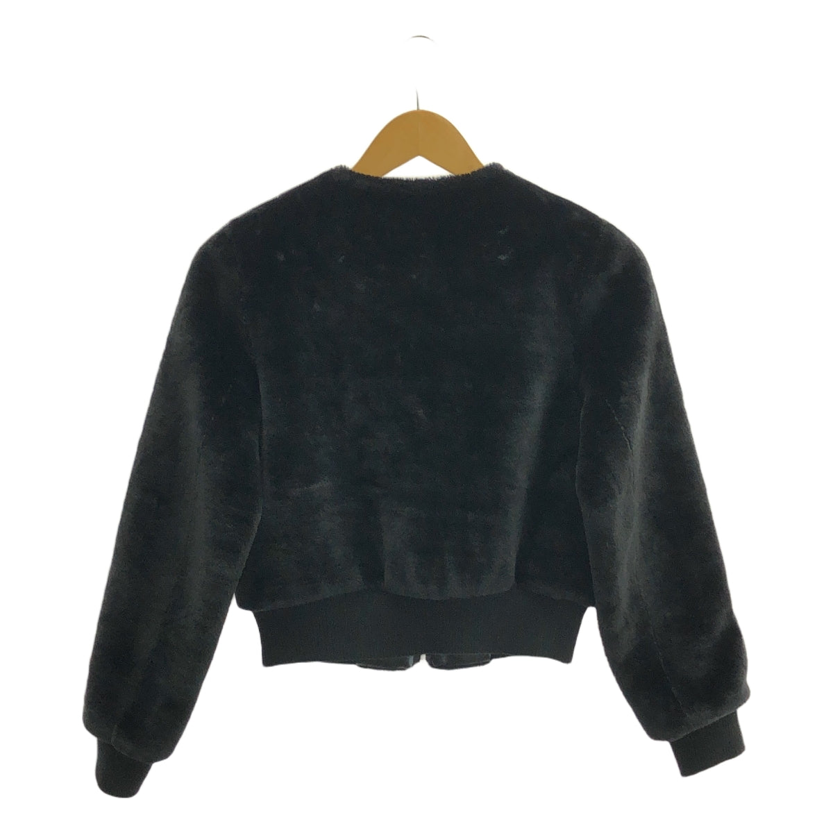 BLENHEIM / ブレンヘイム | ファー ショート ブルゾン | XS | ブラック | レディース