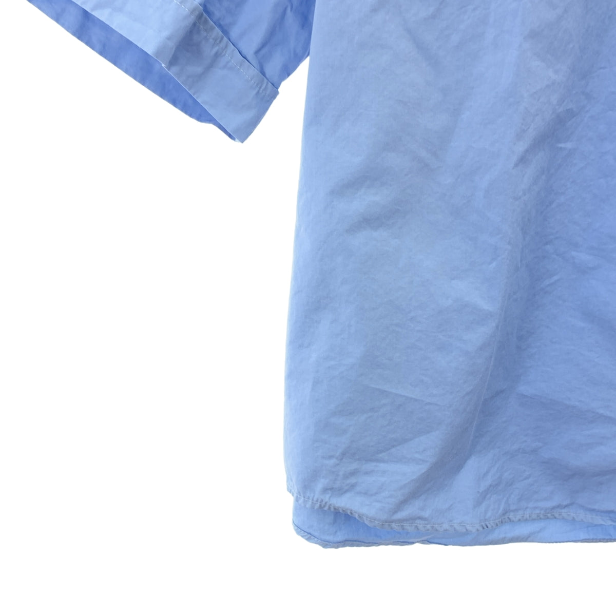 AMI Alexandre Mattiussi / アミ・アレクサンドルマテュッシ | 2024SS | AMI Boxy S/S Shirt ボクシー コットン 半袖 シャツ | L | ライトブルー | メンズ