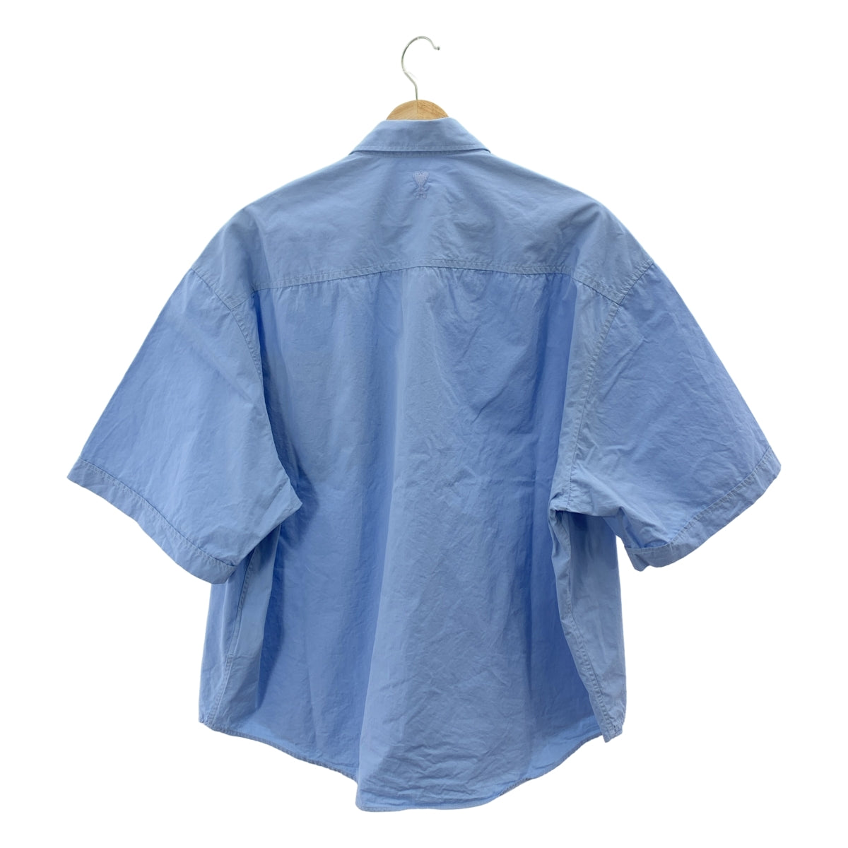 AMI Alexandre Mattiussi / アミ・アレクサンドルマテュッシ | 2024SS | AMI Boxy S/S Shirt ボクシー コットン 半袖 シャツ | L | ライトブルー | メンズ