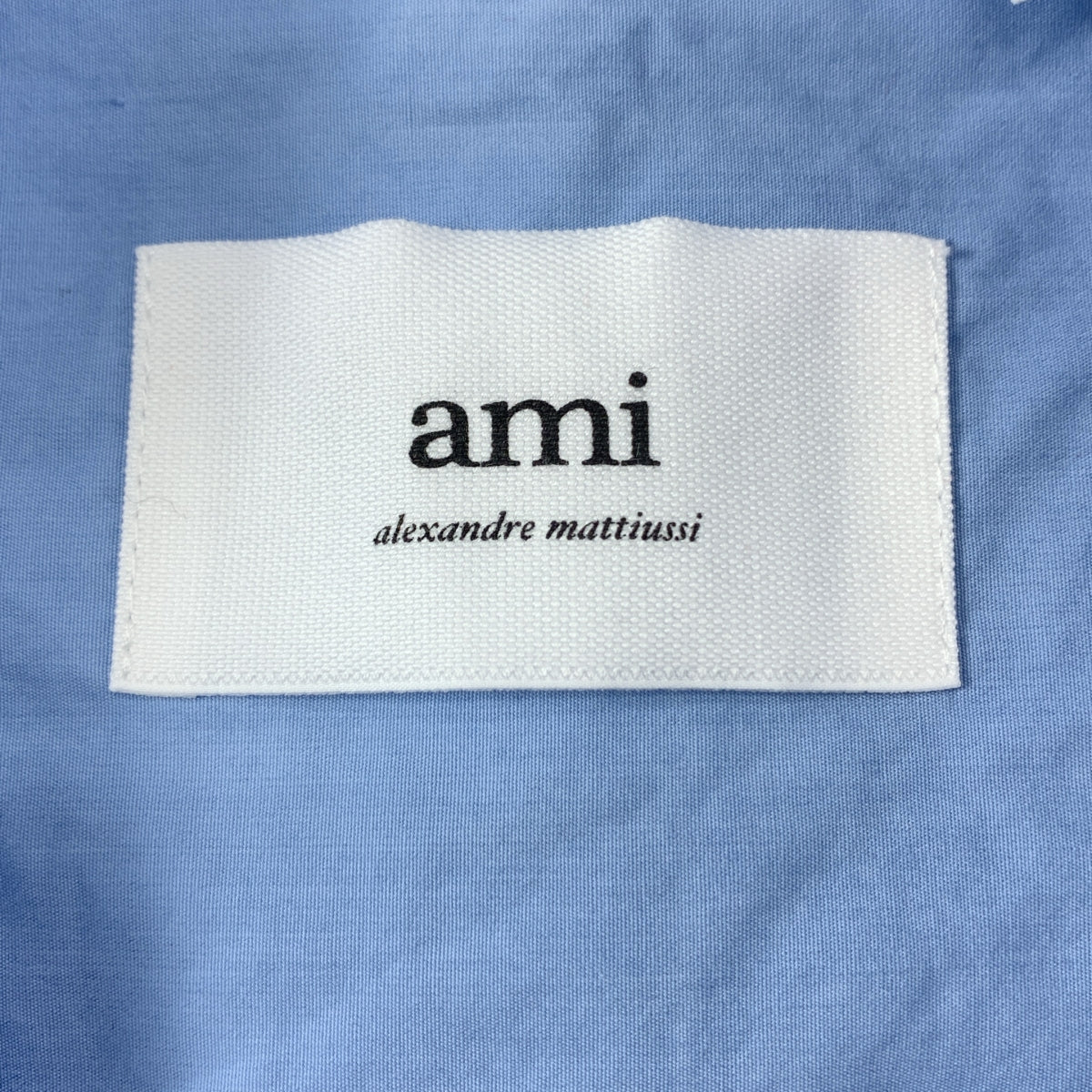 AMI Alexandre Mattiussi / アミ・アレクサンドルマテュッシ | 2024SS | AMI Boxy S/S Shirt ボクシー コットン 半袖 シャツ | L | ライトブルー | メンズ