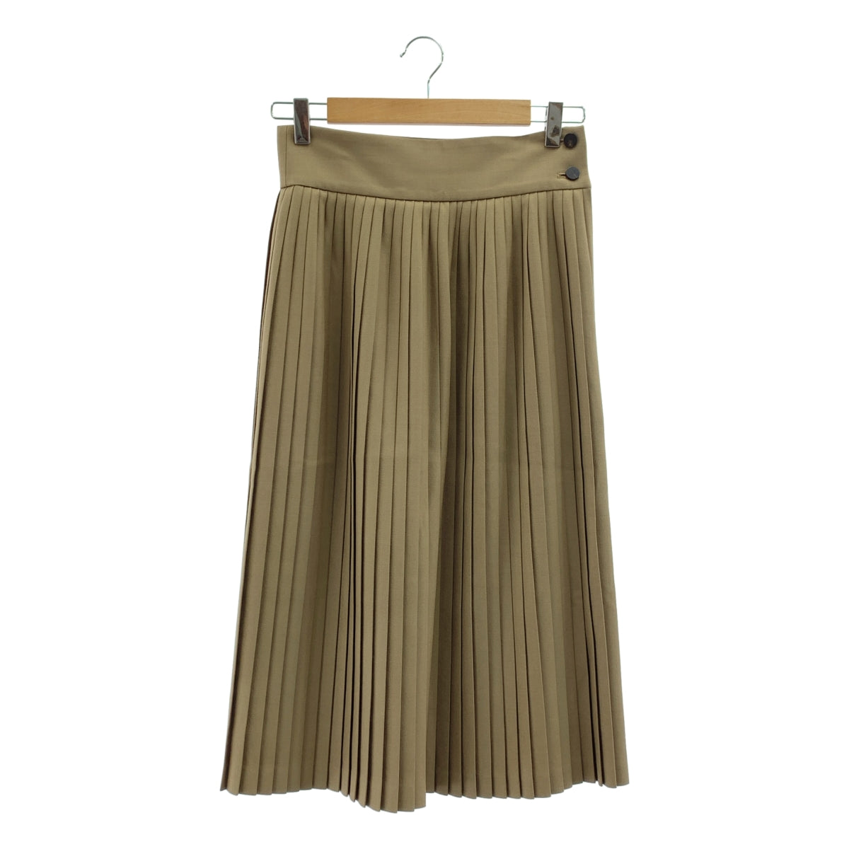 HYKE / 하이크 | 사이드 Zip 주름 치마 / 안감 포함 | XS | 브라운 계 | 여성