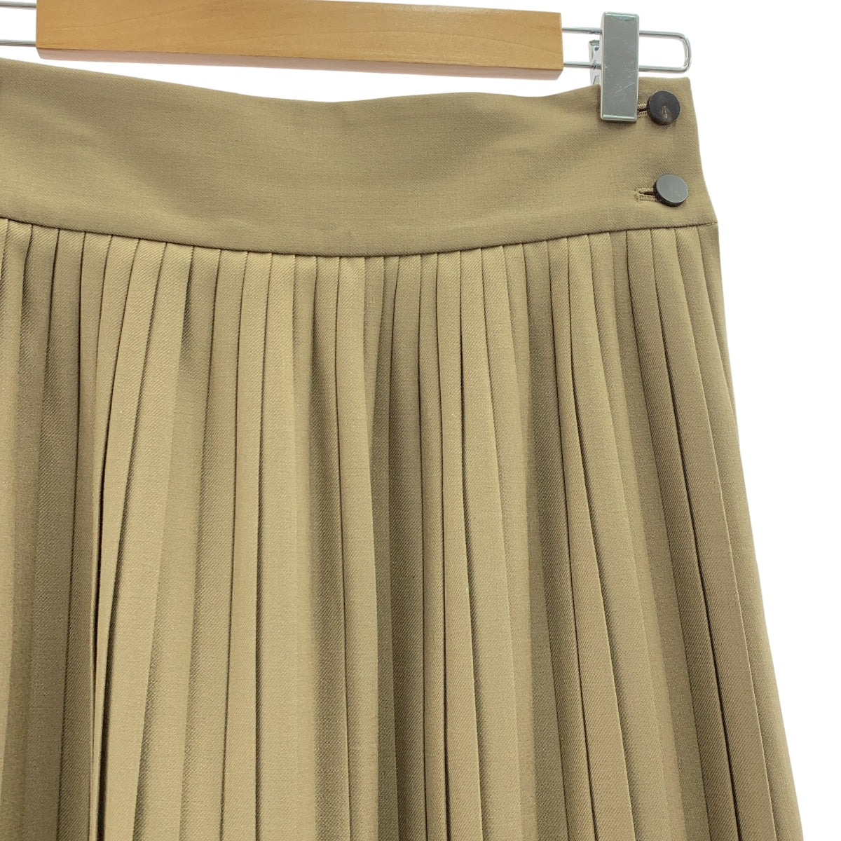 HYKE / 하이크 | 사이드 Zip 주름 치마 / 안감 포함 | XS | 브라운 계 | 여성