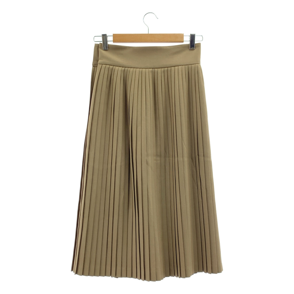 HYKE / 하이크 | 사이드 Zip 주름 치마 / 안감 포함 | XS | 브라운 계 | 여성