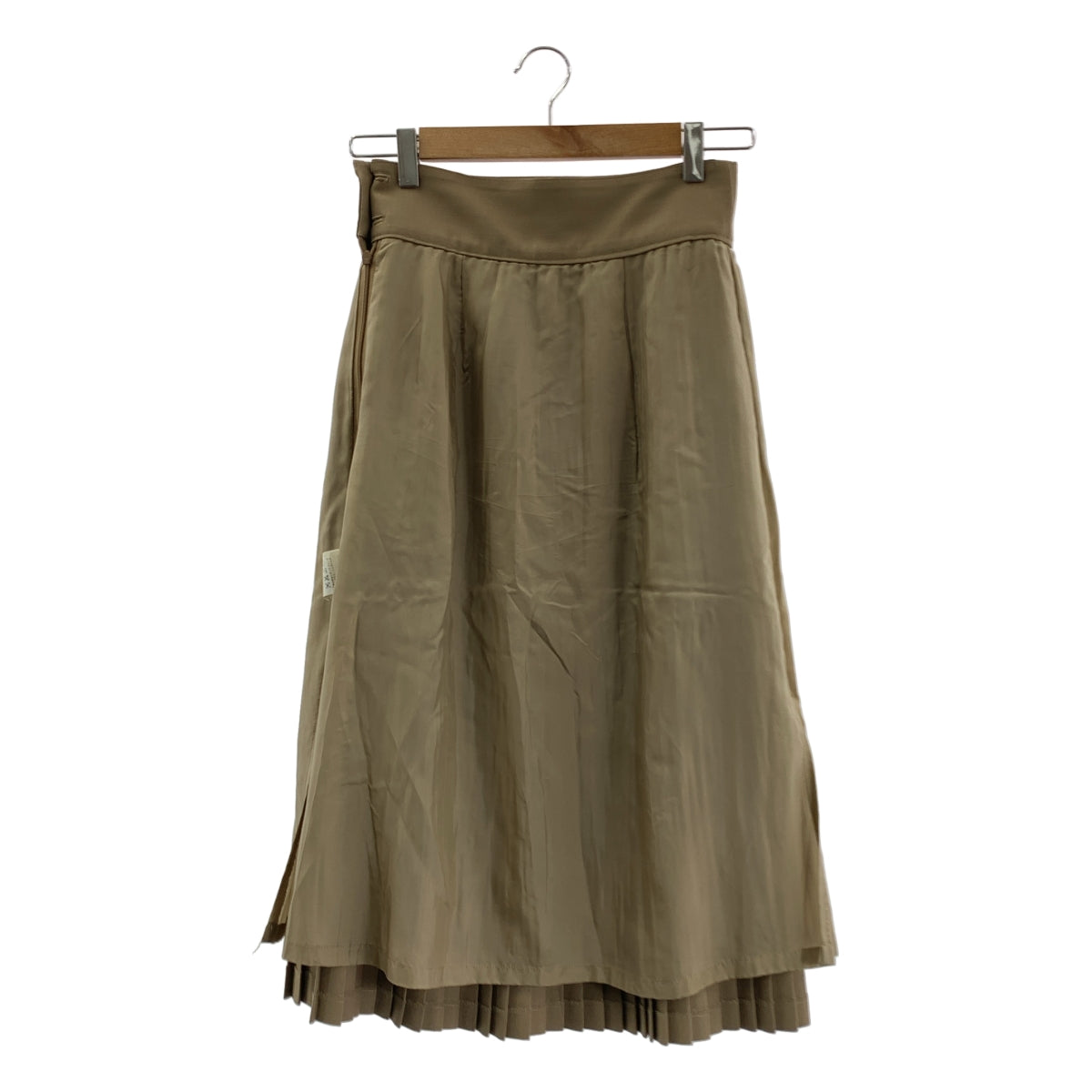 HYKE / 하이크 | 사이드 Zip 주름 치마 / 안감 포함 | XS | 브라운 계 | 여성