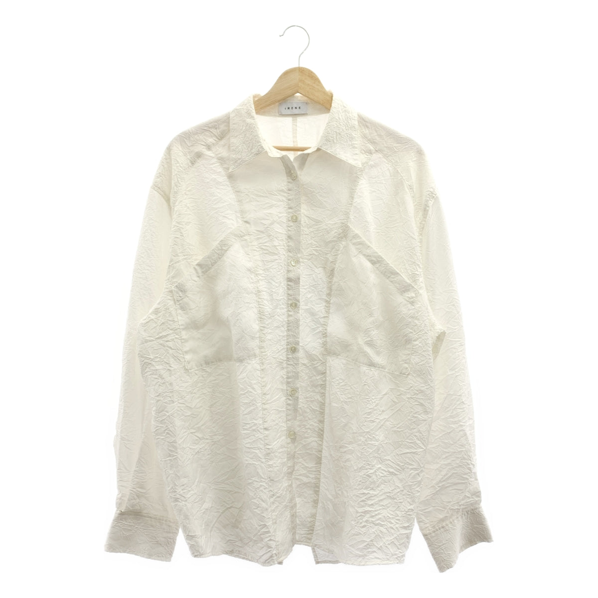 IRENE / 아이레네 | Wrinkle Wrinkle Shirt 백개더 주름 가공 셔츠 | 36 |