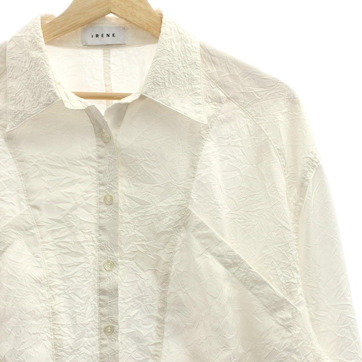 IRENE / 아이레네 | Wrinkle Wrinkle Shirt 백개더 주름 가공 셔츠 | 36 |