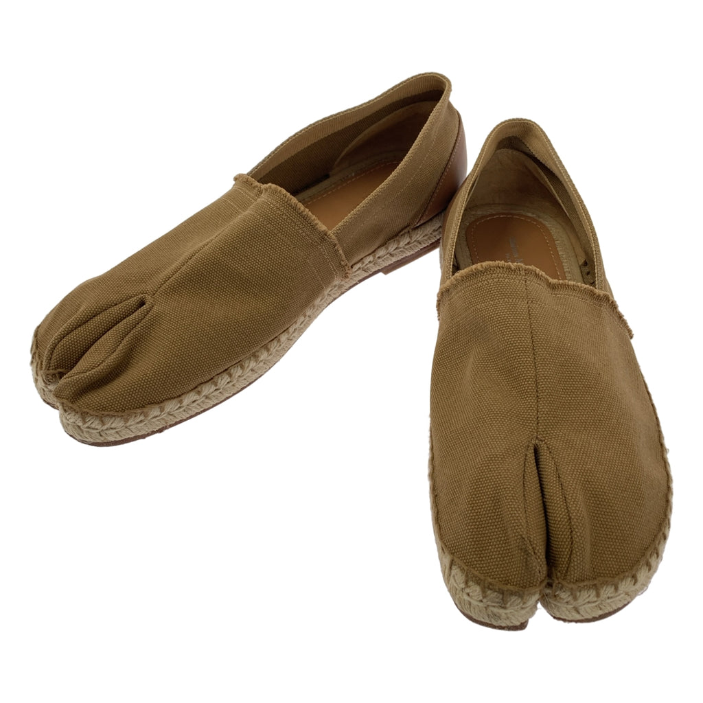 Maison Margiela / 메종 마르젤라 | 타비 에스파드릴 가죽 전환 캔버스 신발 버선 | 27.5 |