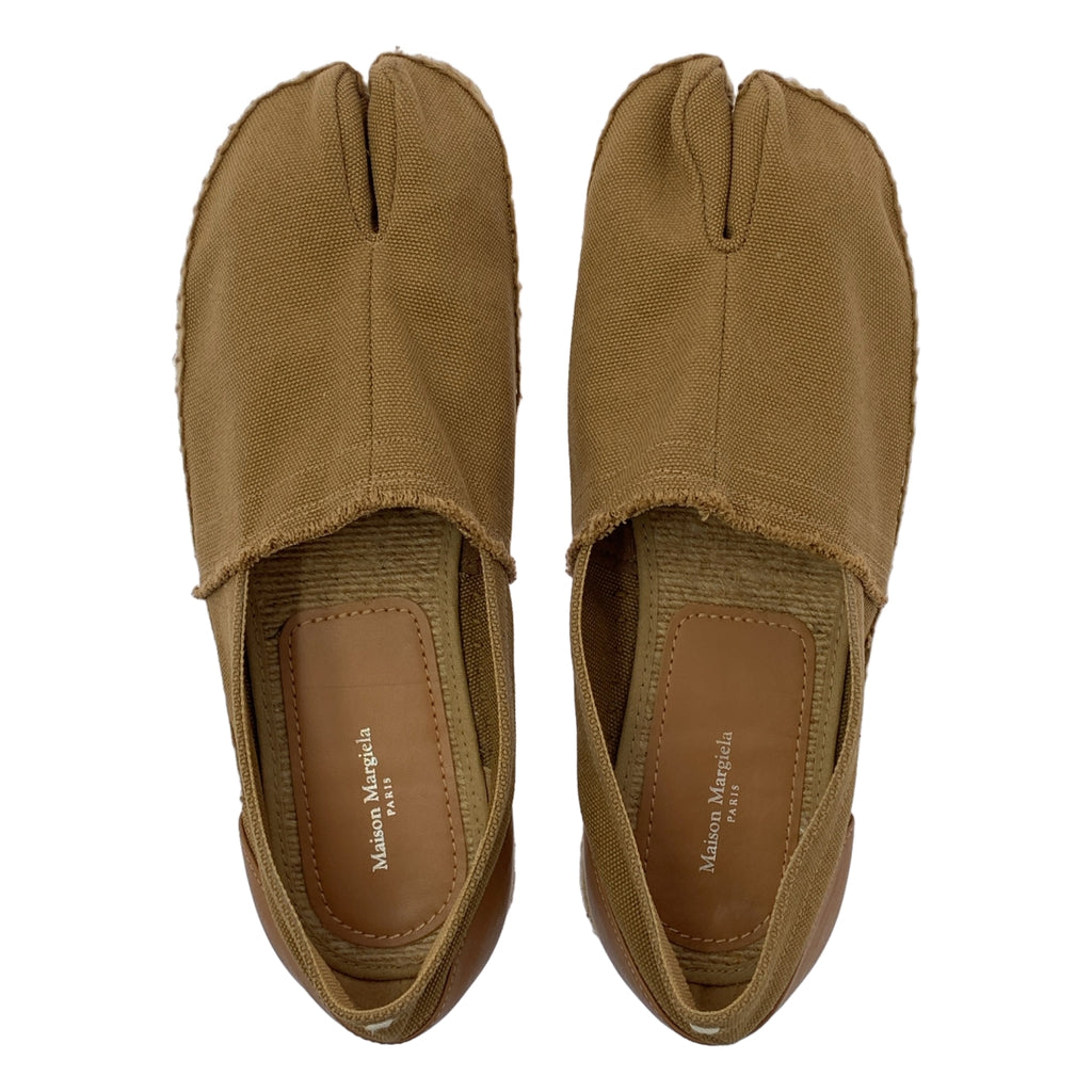 Maison Margiela / 메종 마르젤라 | 타비 에스파드릴 가죽 전환 캔버스 신발 버선 | 27.5 |