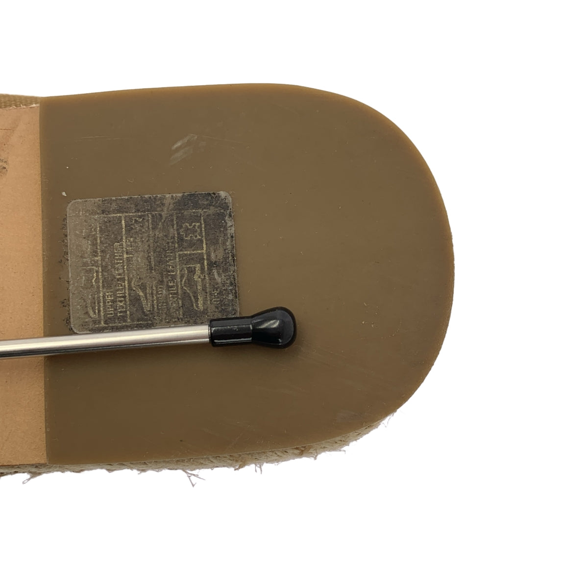 Maison Margiela / 메종 마르젤라 | 타비 에스파드릴 가죽 전환 캔버스 신발 버선 | 27.5 |