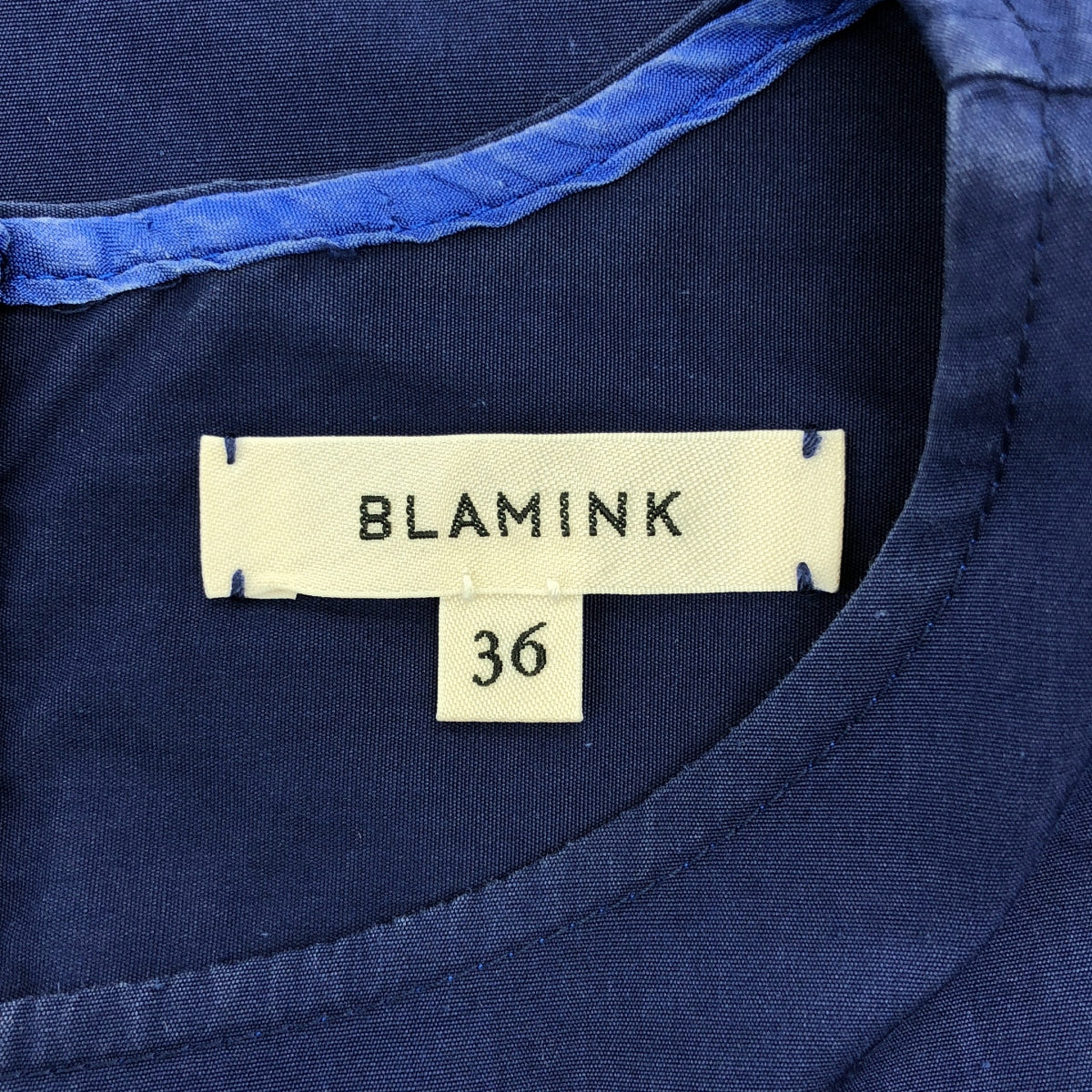 BLAMINK | 棉質超大後拉鍊開衩襯衫 | 尺寸 36 | 女款